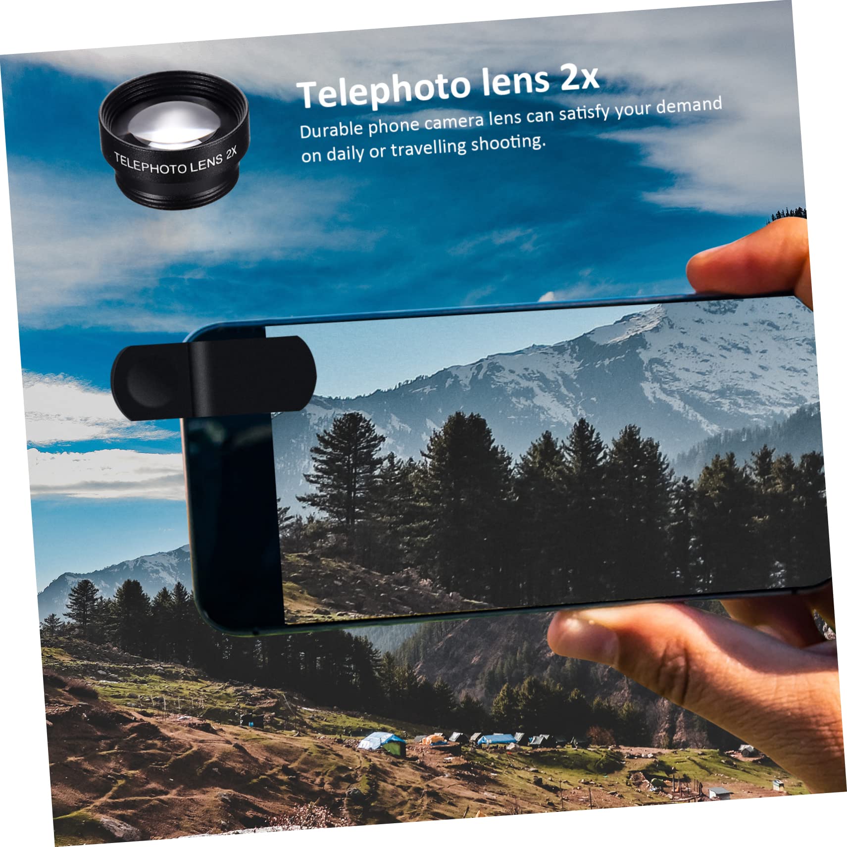 Hemobllo 2juegos Kit De Lentes para Teléfono Móvil Lente Gran Angular Filtros Cpl y Accesorios para Fotografía De Paisajes y Retratos
