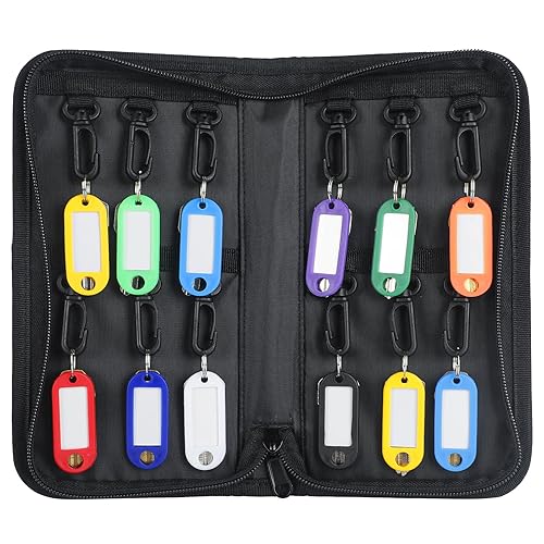 Uniclife Portable Zippered Key Case Waterproof and Fireproof Key Organizer