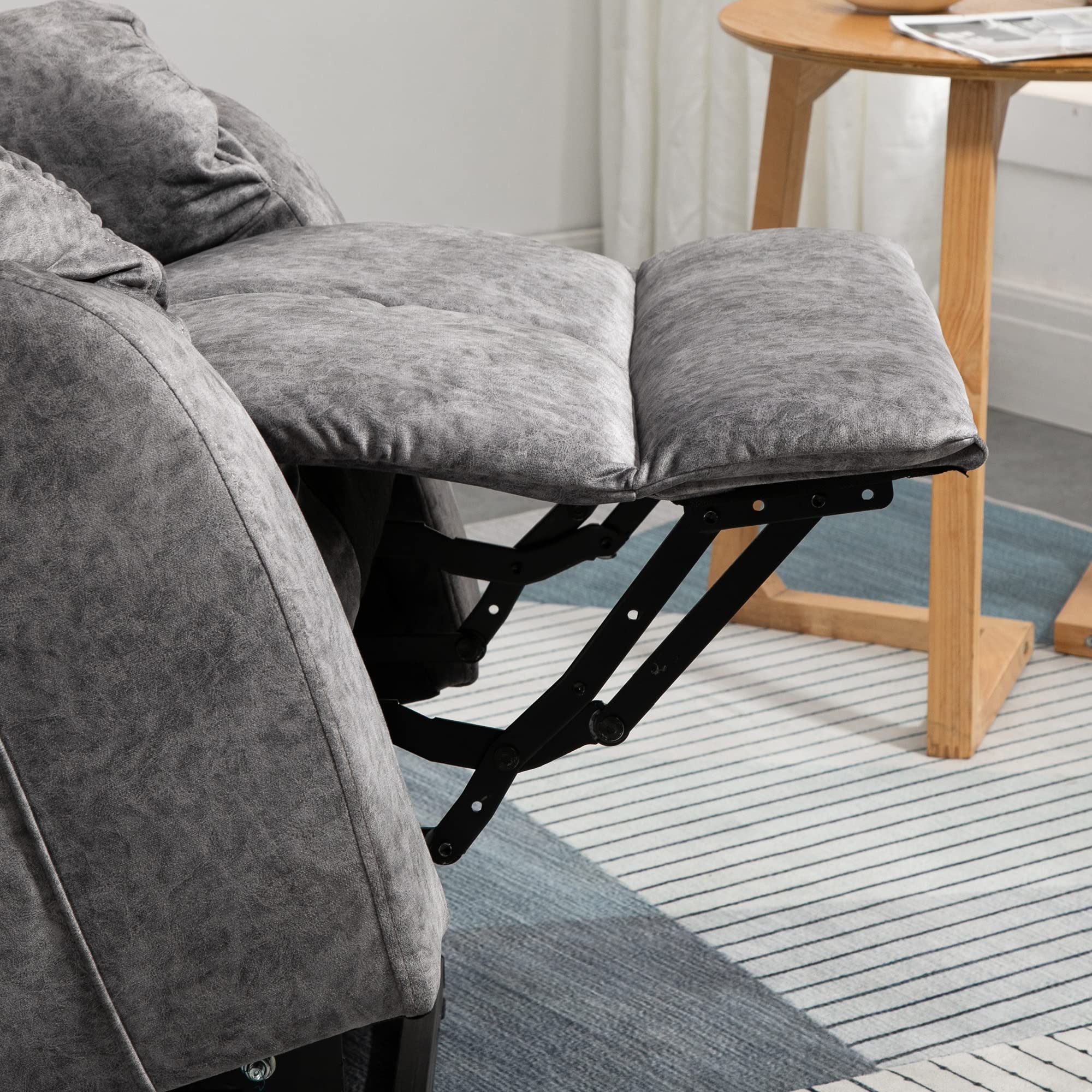 HOMCOM Sillón Relax Levanta Personas Eléctrico con Reposapiés Gris | Silla Elevadora Eléctrica, 2 Bolsillos Laterales, Mando a Distancia, Reclinación Eléctrica hasta 135°