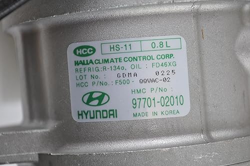 Miniatura 2 de Conjunto de compresor de AC OEM diseñado para adaptarse a 1998-2001 Atos # 97701-02010