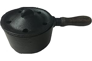 Vrinda® Cast Iron Charcoal Incense Burner with Lid