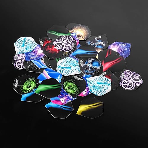 Miniatura 5 de CyeeLife Dardos de punta suave de 0.56 oz con vuelos adicionales y puntos de plástico para principiantes, Negro - plata, 16 G