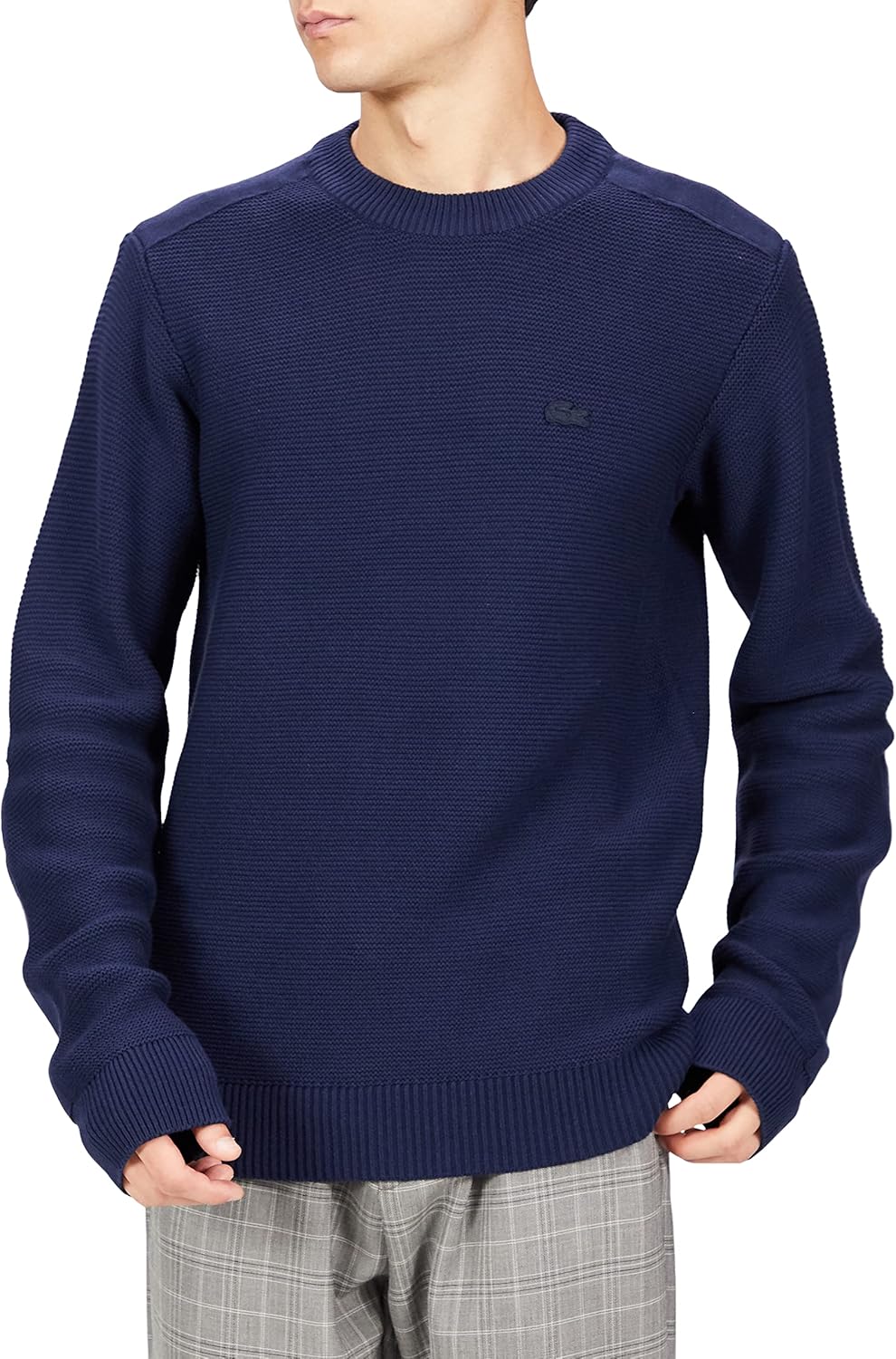 LACOSTE ラグランスリーブニット セール】 ミラノリブニットボーダーフーディー （ニット