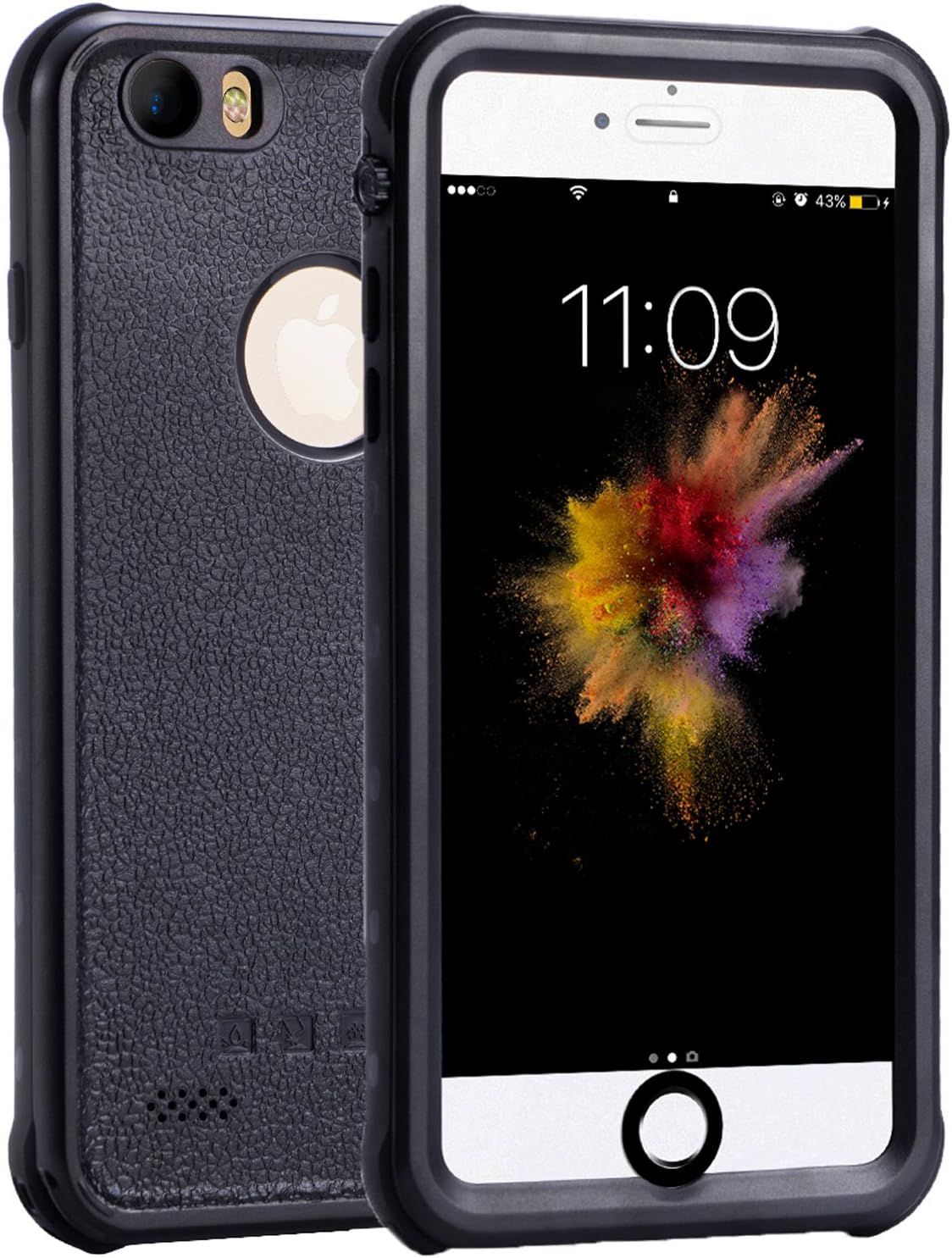 iPhone 6/ 6s Waterproof Case, Outdoors IP68 Certified Clear Sound Water Proof Cover, Shockproof Dirtproof Snowproof Slim Full Body Protection Case with Touch ID for Apple iPhone 6/ 6s (4.7 inch)