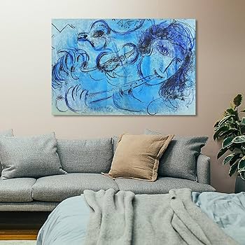 Amazon.co.jp: マルク・シャガール（フルートを吹く人）ポスター