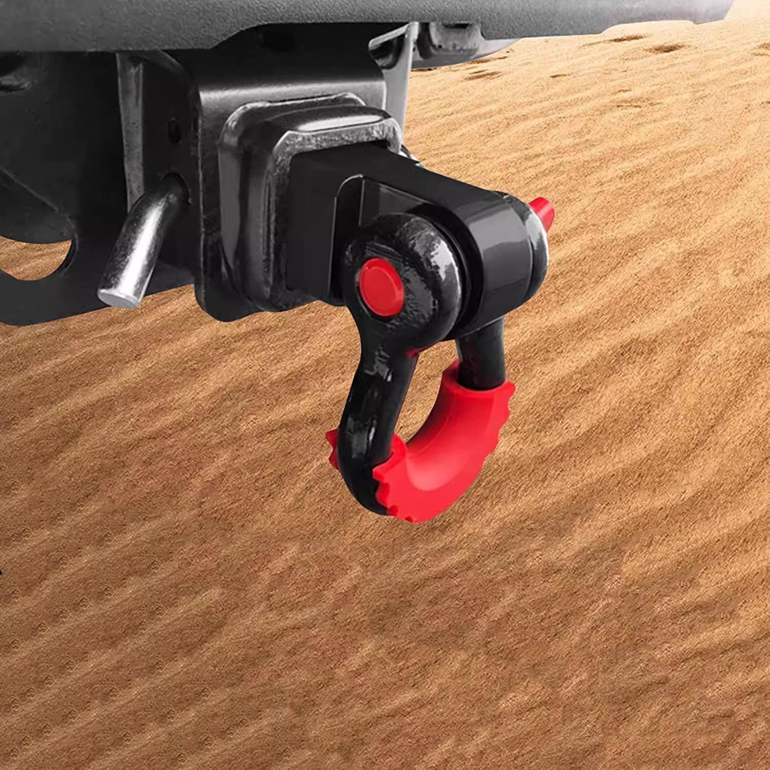 Recepteur Attelage Manille,Accessoires de Remorquage de Récupération de Véhicule en Acier,pour Les Camions Tout-Terrain et Les Bateaux à Moteur