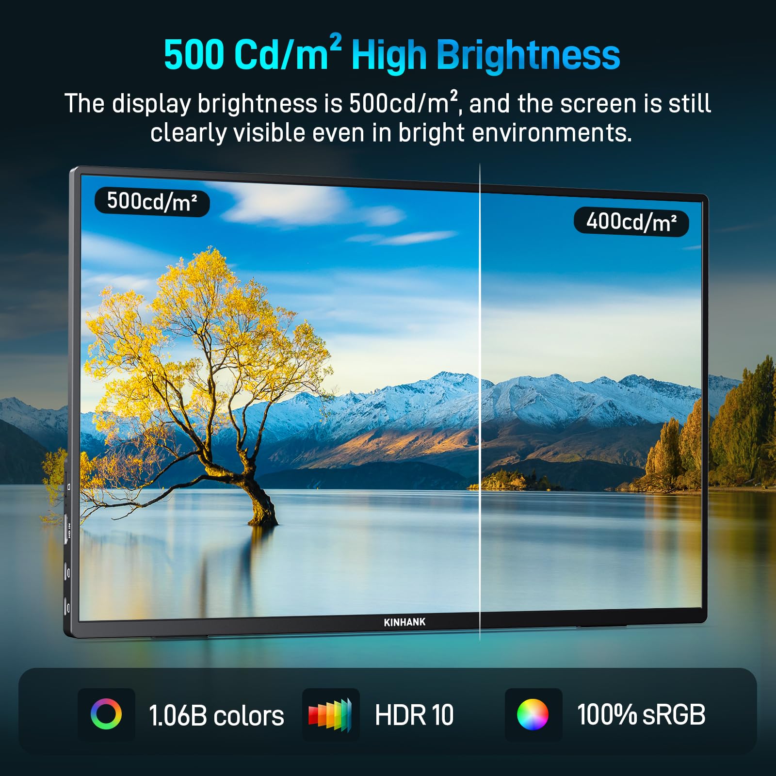 Amazon.co.jp: 16インチ 2.5K ポータブルモニター、144Hz 2560 x 1600P