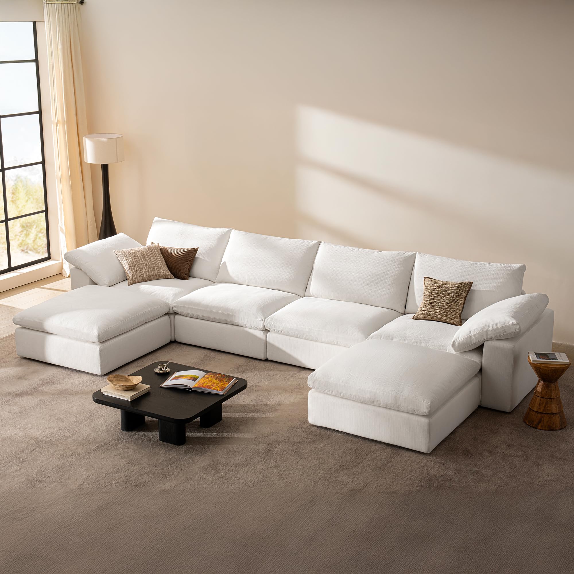 Amazon.com: Modular Sectional Cloud Sofa for Living Room, 141.7