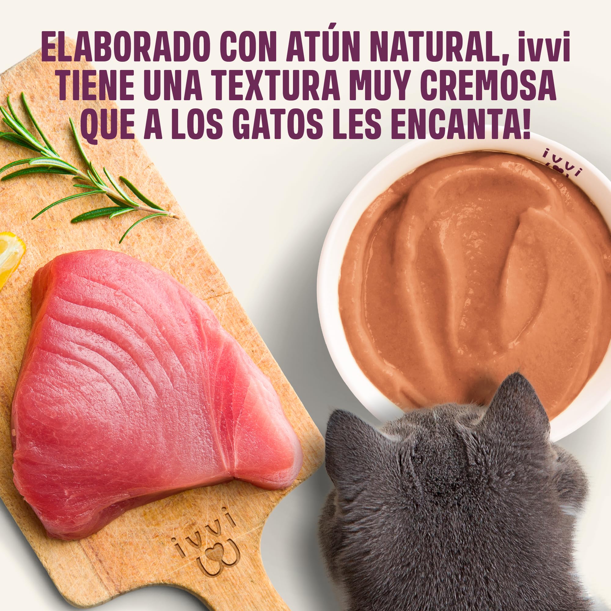 ivvi Relax Esencia para Gatos – Crema Funcional con manzanilla, L-triptófano y magnesio – Apoyo Natural al Equilibrio Emocional – 30x15g – con atún Real