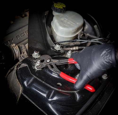 Miniatura 5 de ABN Alicates grandes para juntas deslizantes, juego de 3 alicates de cocodrilo con 7, 10 y 16 pulgadas de longitud para fontanería automática y