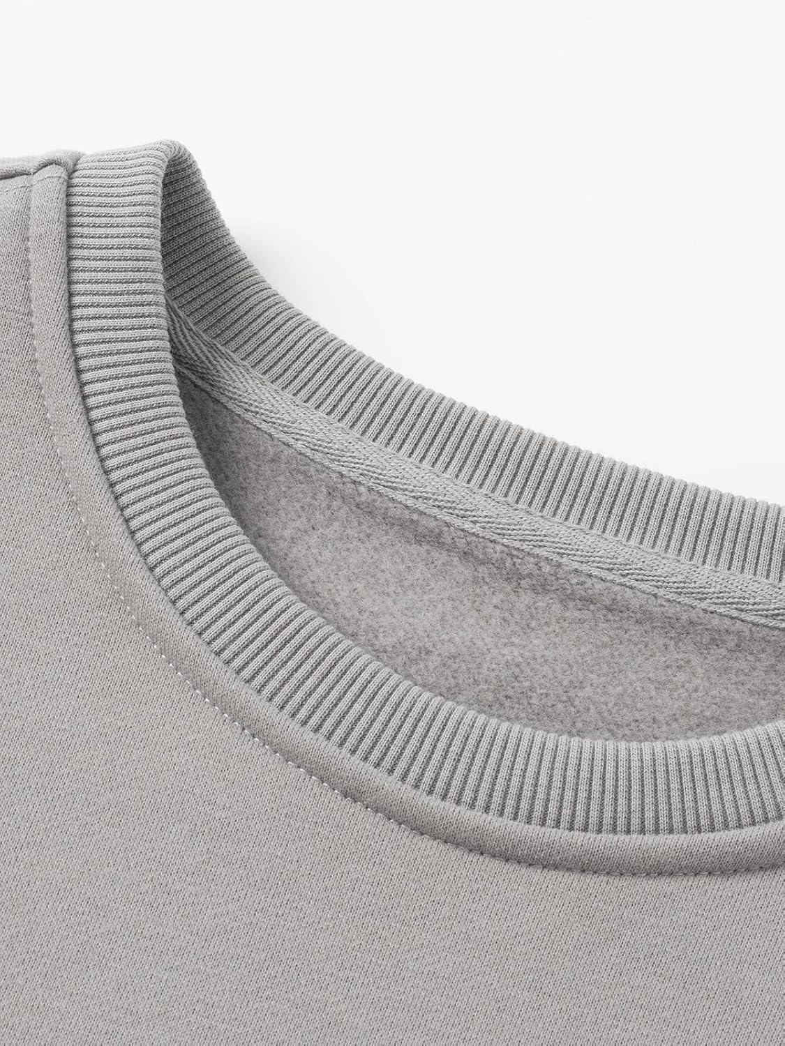 Basic Crewneck Sweatshirt Heavyweight Fleece 12.3 oz. Cotton Blend Winter Warm Pullover for Men Women Unisex