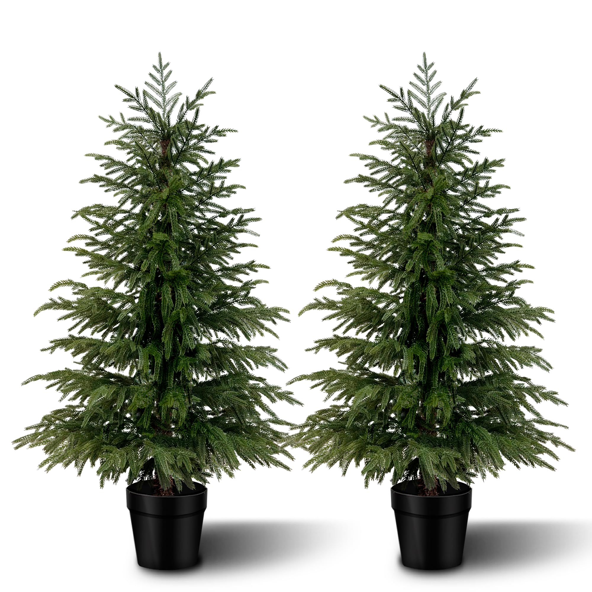 Vitalismo 4FT Artificial Cedar Trees 2-Pack