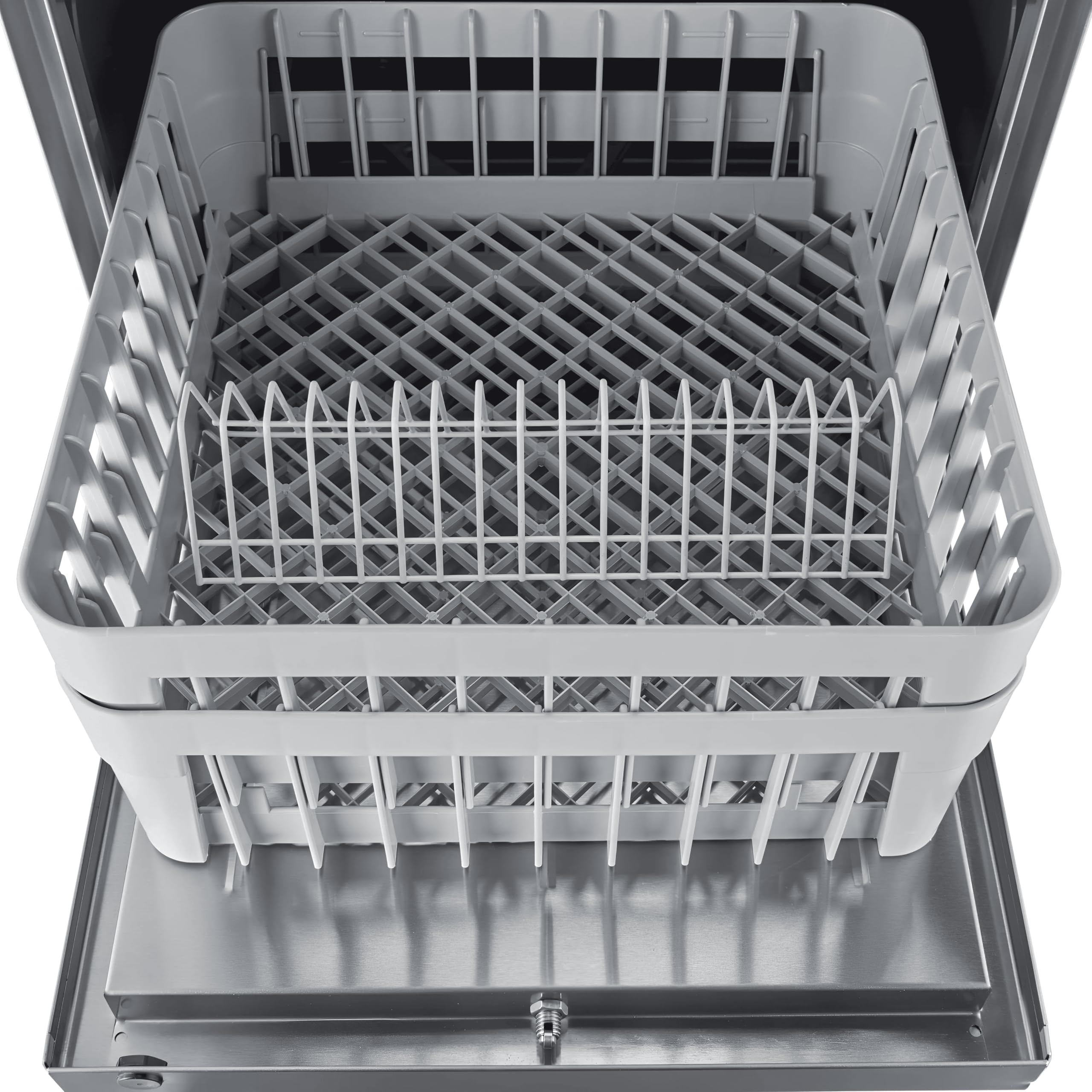 Lavabicchieri Professionale WORLDMAI 40x40 con Pompa di Scarico e Dosatore Brillantante. Macchina Lavapiatti per Cucina di Ristorante, Bar e Horeca. - MADE IN EUROPE