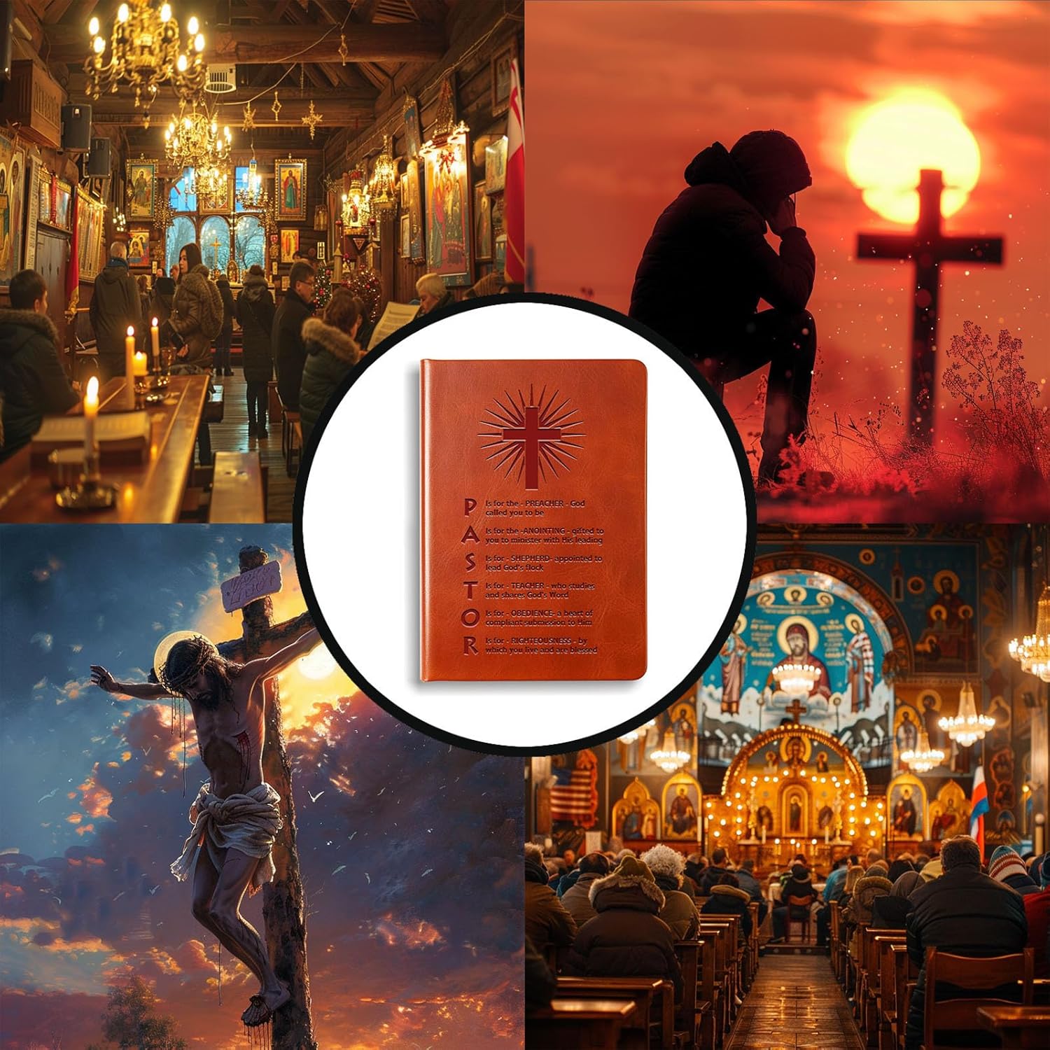 Pastor Gifts Pastor Leather Journal Notebook Pastor Appreciation Gifts Christian Gifts Minister's Gift Pastor Definition Notebook Birthday Gift (Hardcover-Pastor-2) - Image 8