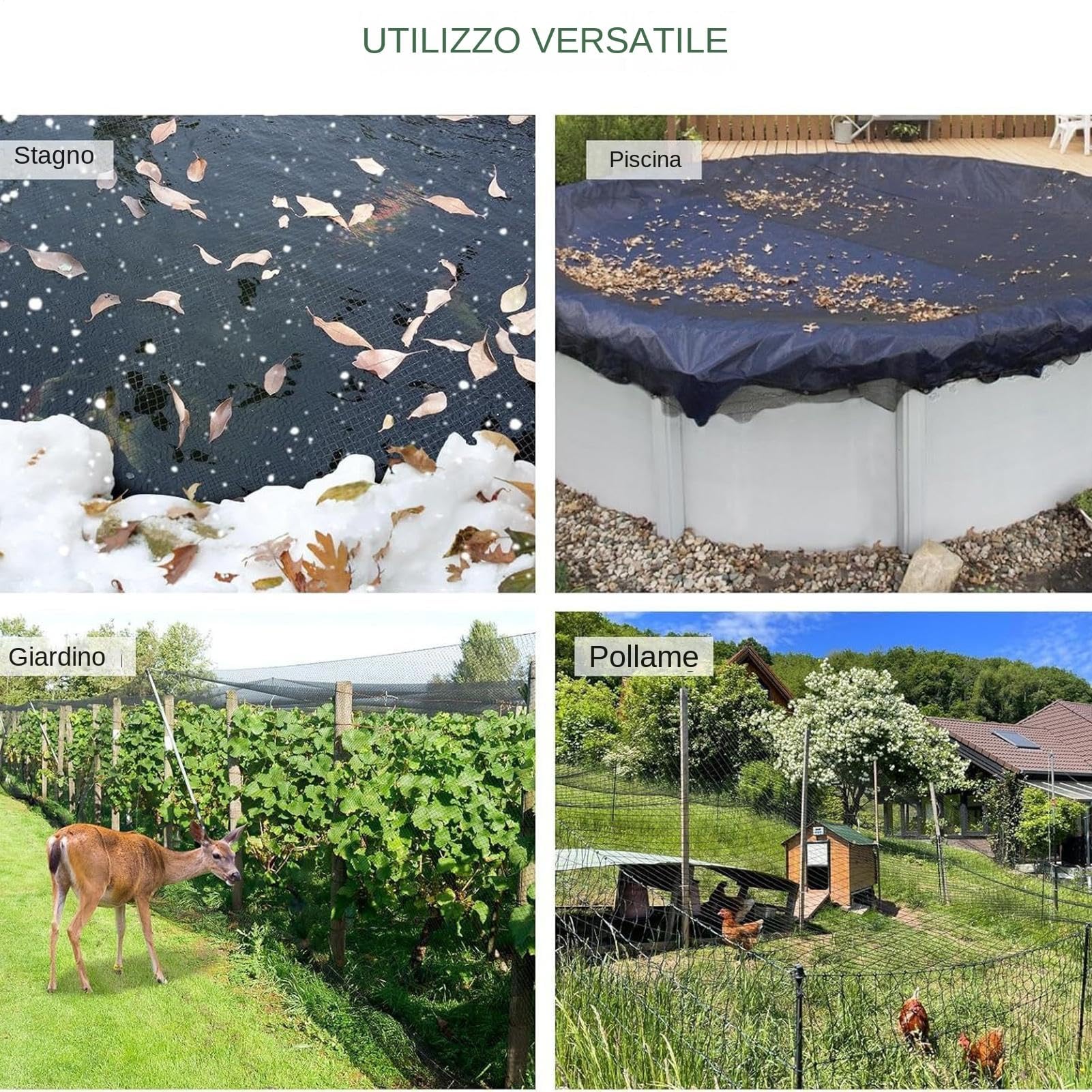 Red para pájaros de jardín, malla antipájaros, 4 x 10 m, para aves de corral, árboles frutales, huertos y estanques, barrera eficaz para pájaros para protección al aire libre