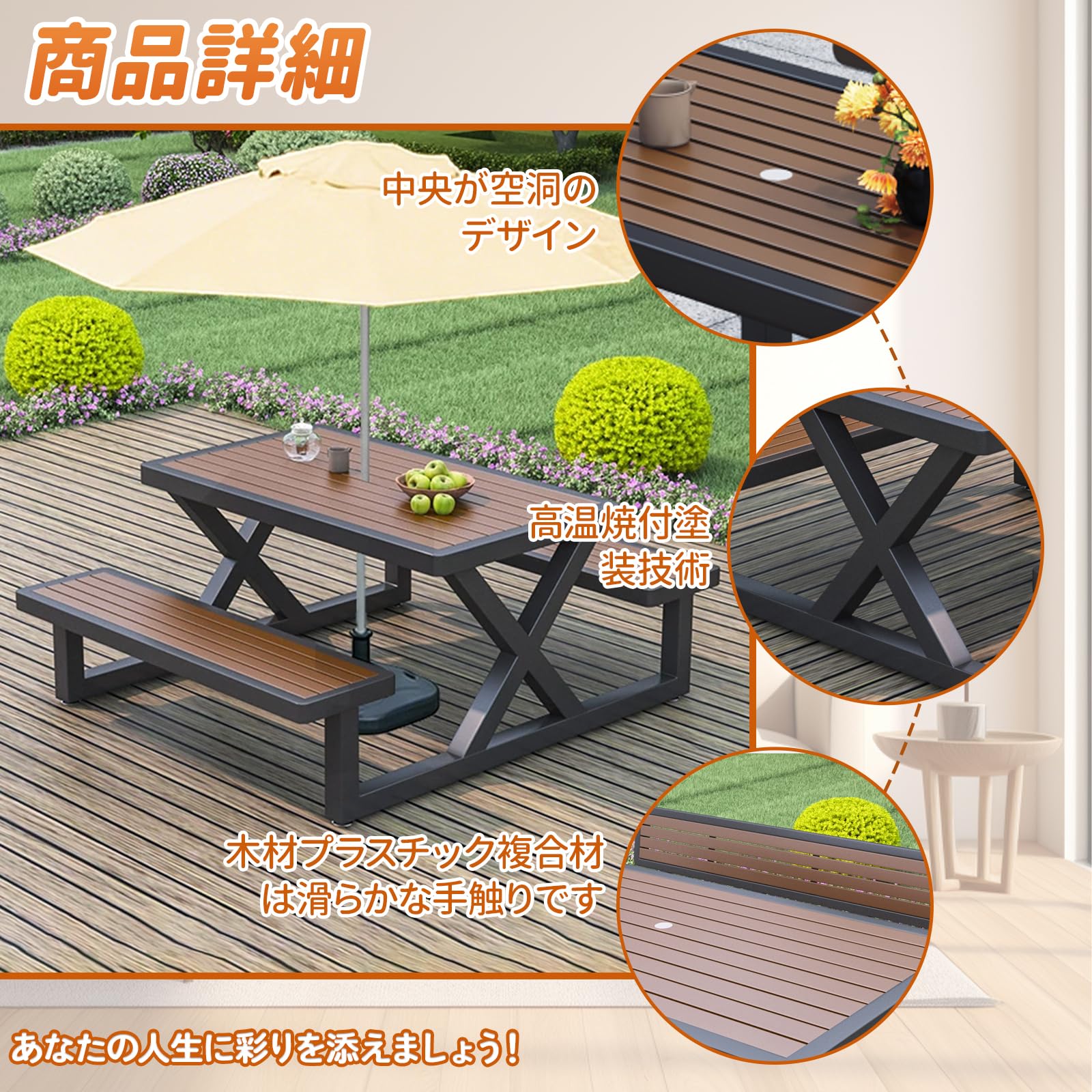 ガーデンテーブル Amazon.co.jp: Poxvythb ガーデンテーブルセット ベランダ テーブル 属