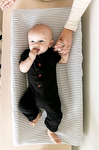 Miniatura 6 de Copper Pearl Funda de punto para cambiador de alta calidad, suave, elegante y universal para todos los cambiadores de pañales estándar, fundas