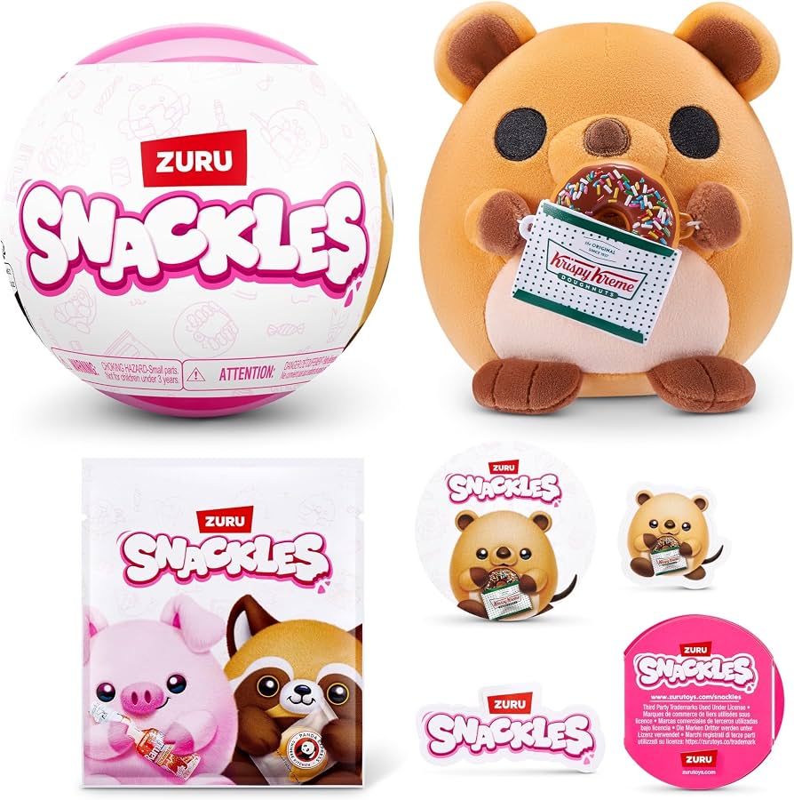 Amazon.co.jp: Snackles ZURU 13cm ライセンスシリーズ3 ぬいぐるみ