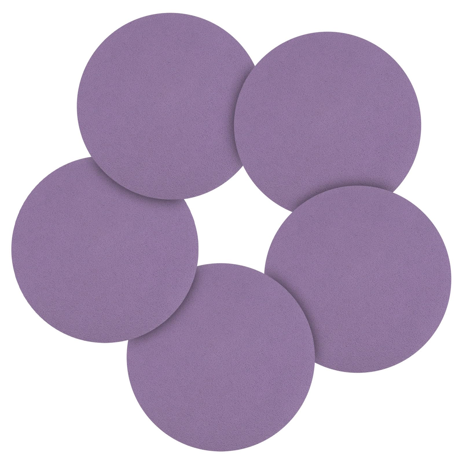 CoCud 50 Pcs 152 mm Sanding Disc 80 Grit Round Hook and Loop Sandpaper Fit for Orbital Sander or Automotive Car Repairing, Grinding and Polishing, Purple