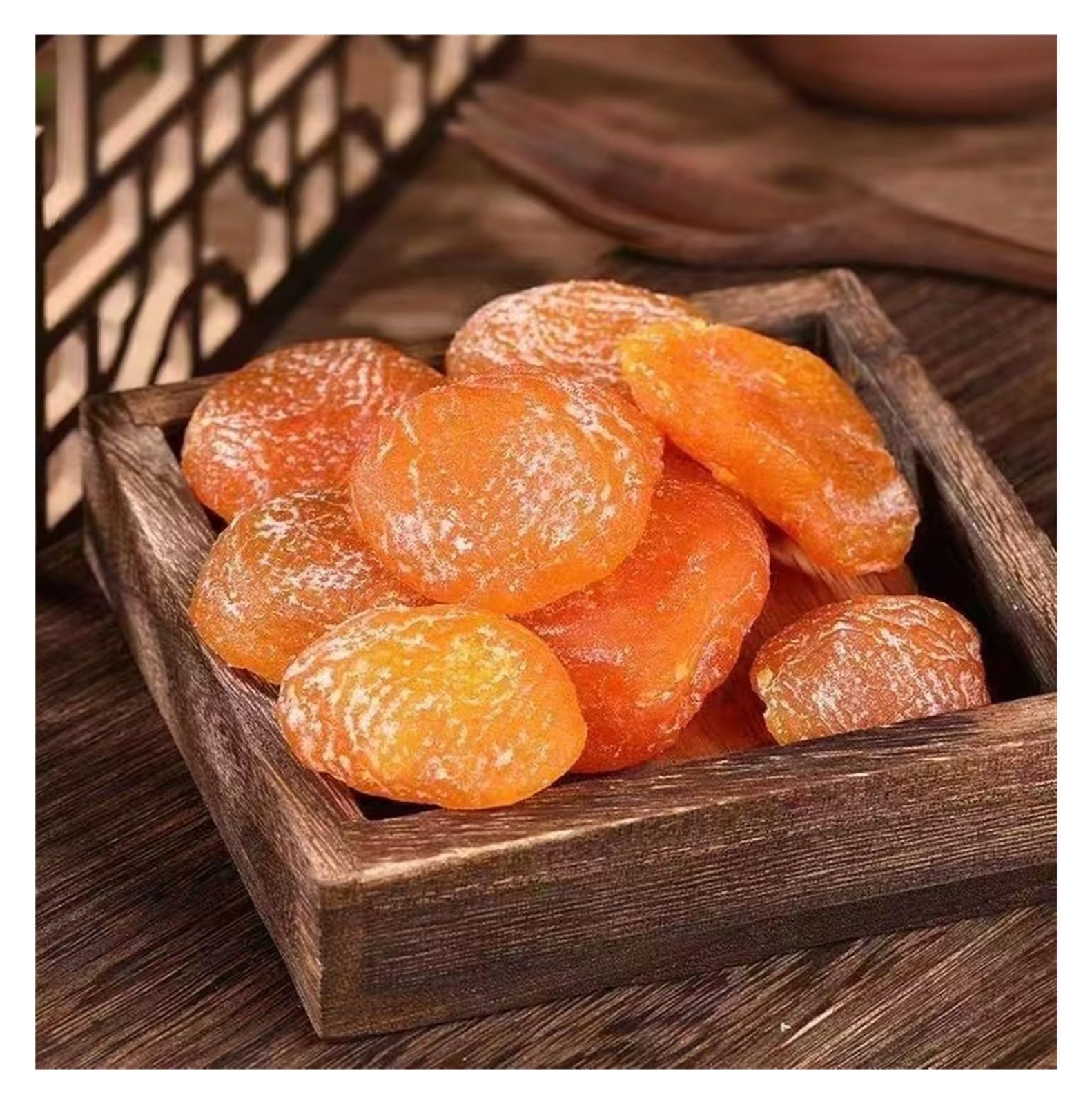 Kernlose getrocknete Wollmispel, hergestellt aus frischen Früchten, getrockneter Fruchtkonserve, süß-sauren Trockenfrüchten(250g)