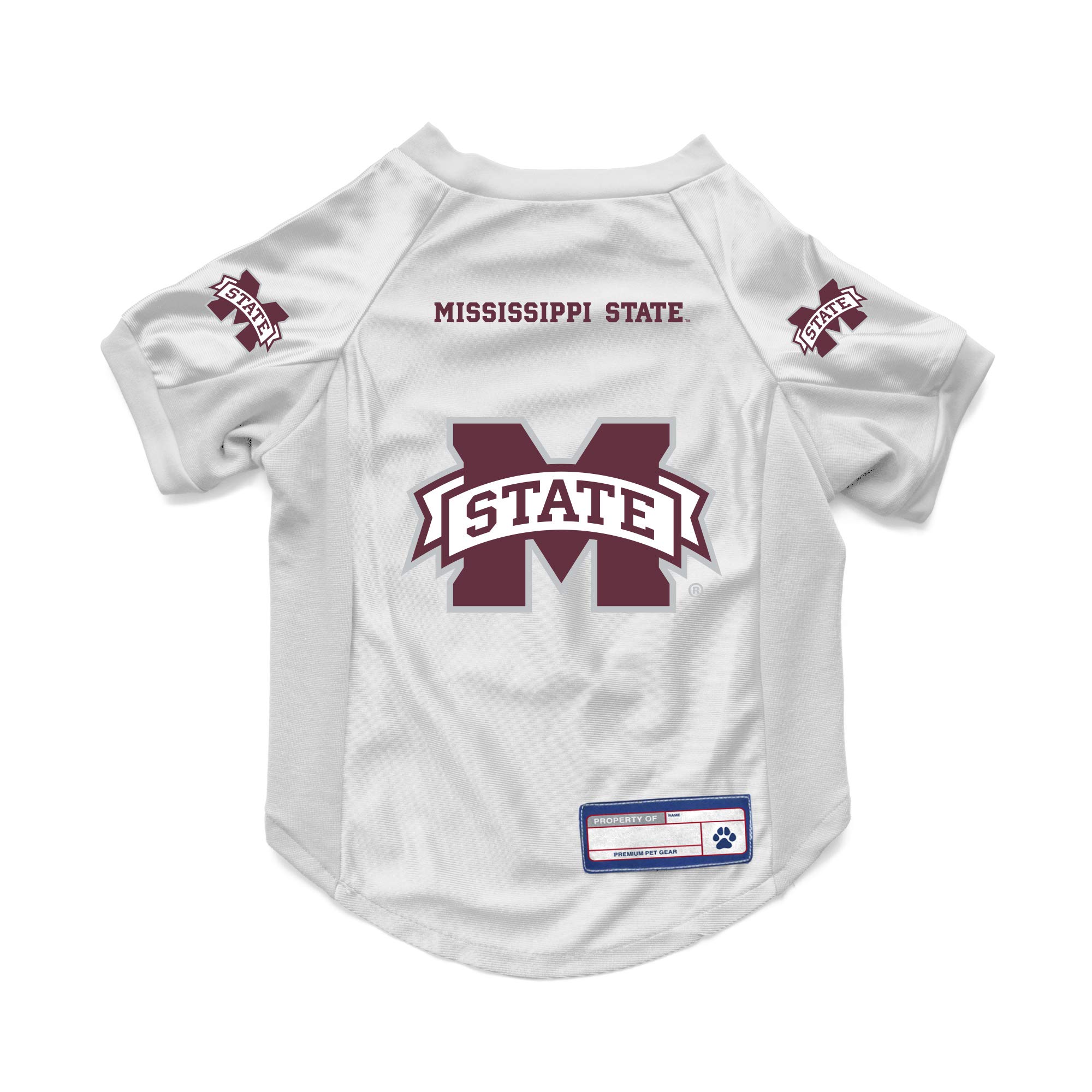 Littlearth NCAA Mississippi State Bulldogs Stretch Pet Jersey, X-Large