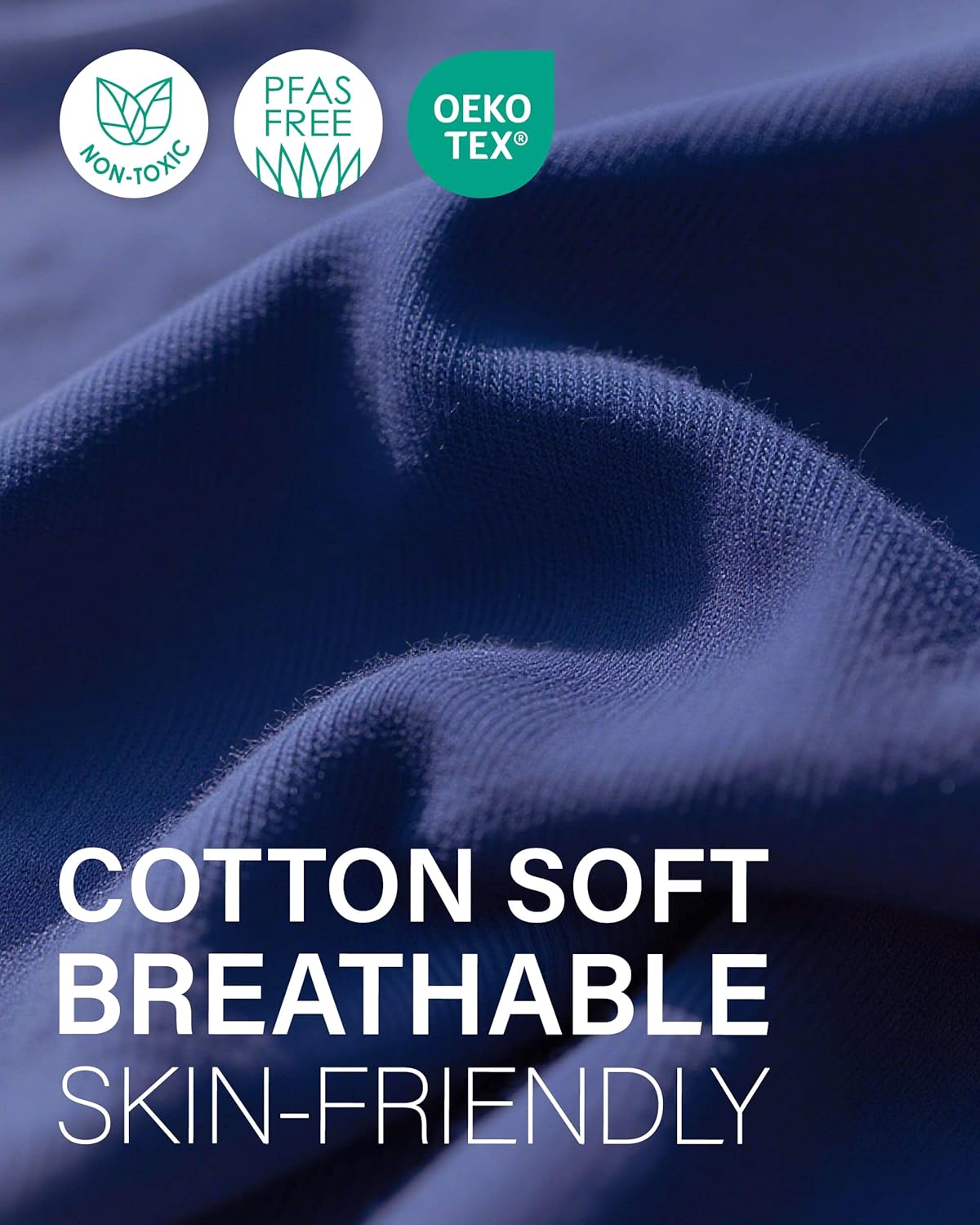 Neione Women Period Underwear Heavy Flow Cotton High-Waisted Sleep Boyshort Menstrual Panties Holds 5 Tampons - Image 5