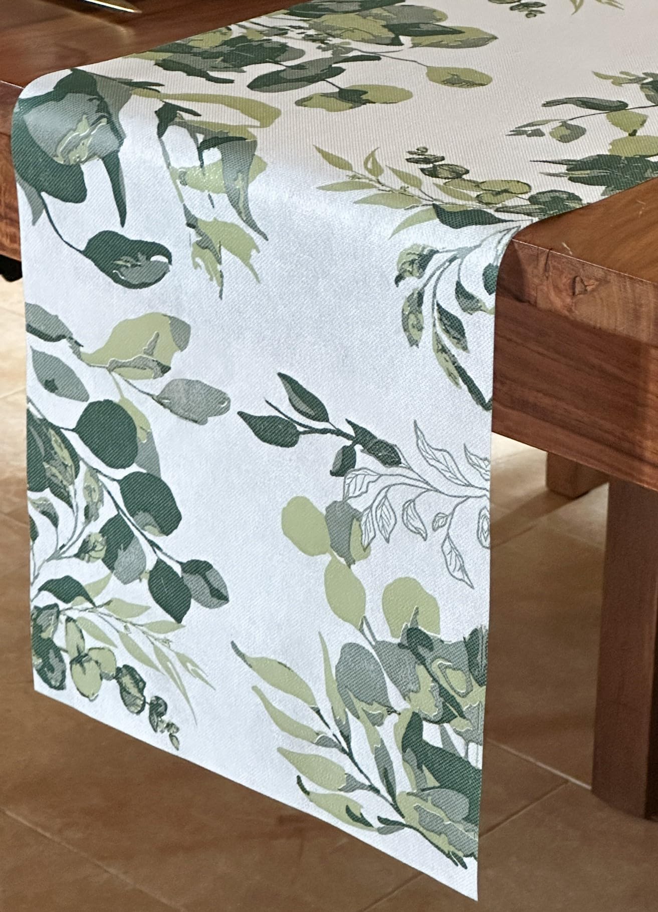 NATUARTE, Table Runner Green Eucalyptus, Non woven fabric of 25M x 30CM, Table Decoration