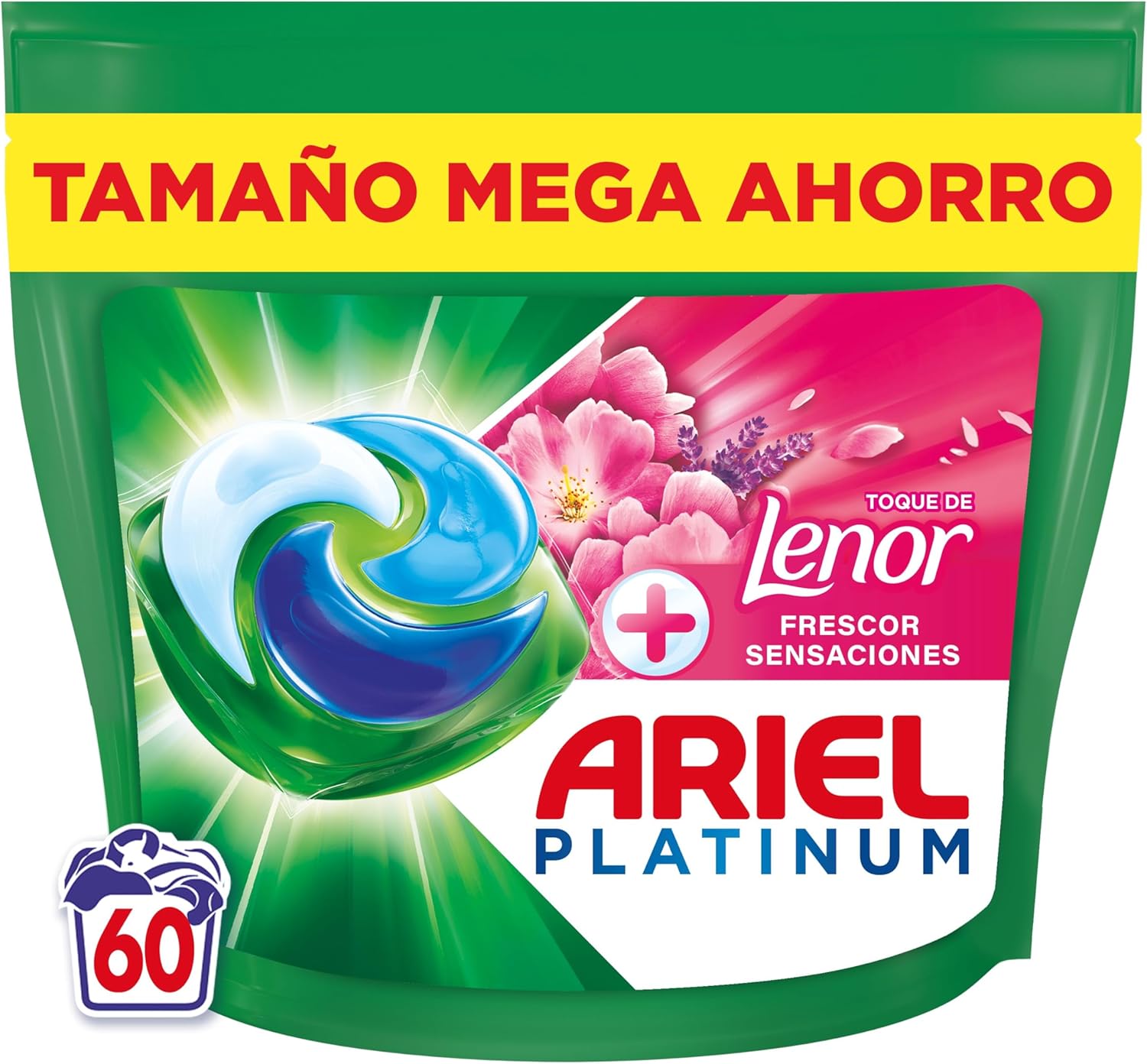 60 cápsulas de detergente Ariel PODs Platinum + Lenor por 18,99€ (en compra recurrente)
