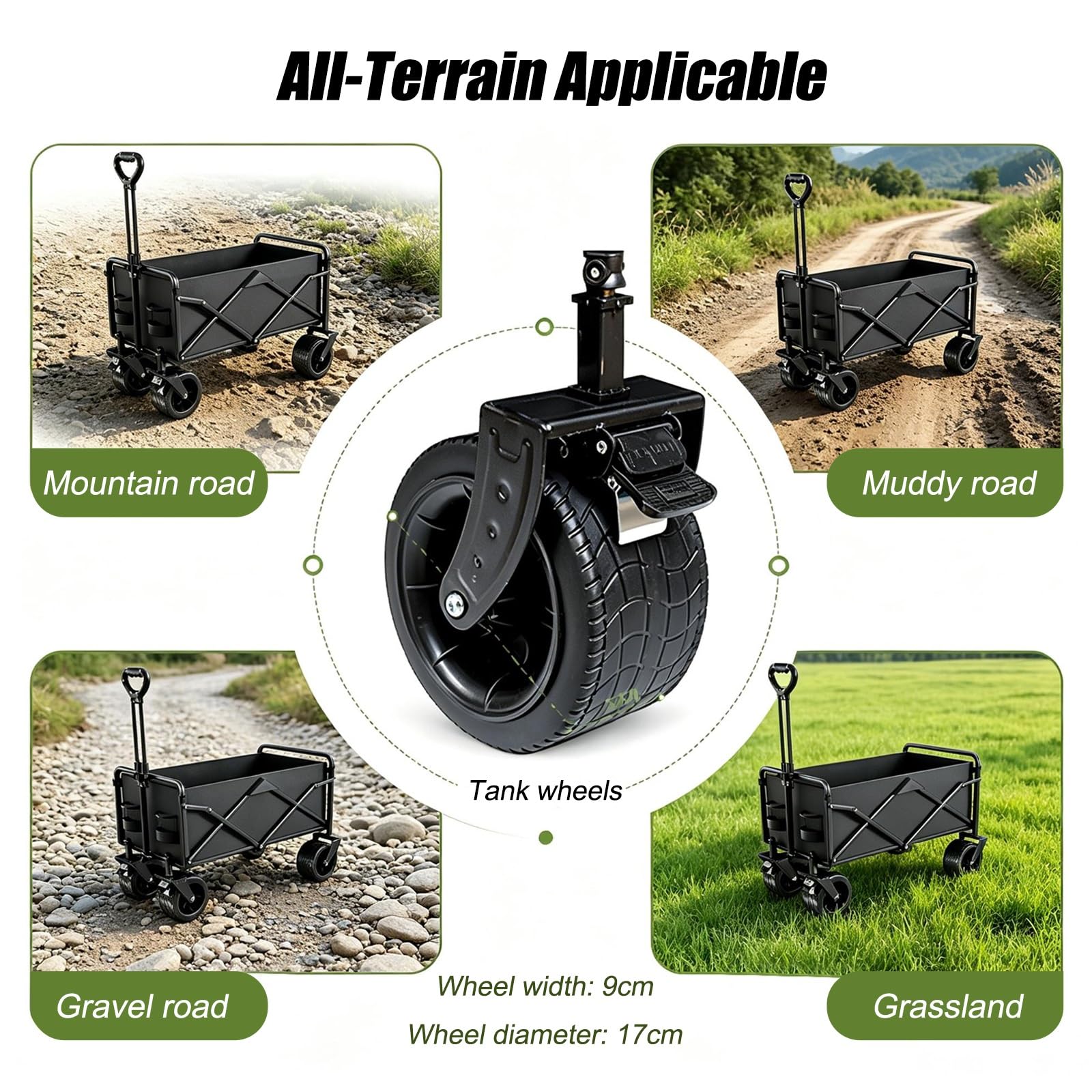 Carrito de Venta Ambulante Plegable, Puesto Portátil para Vendedores de Comida, Ideal para Mercados Callejeros, Ferias y Eventos al Aire Libre(Beige)