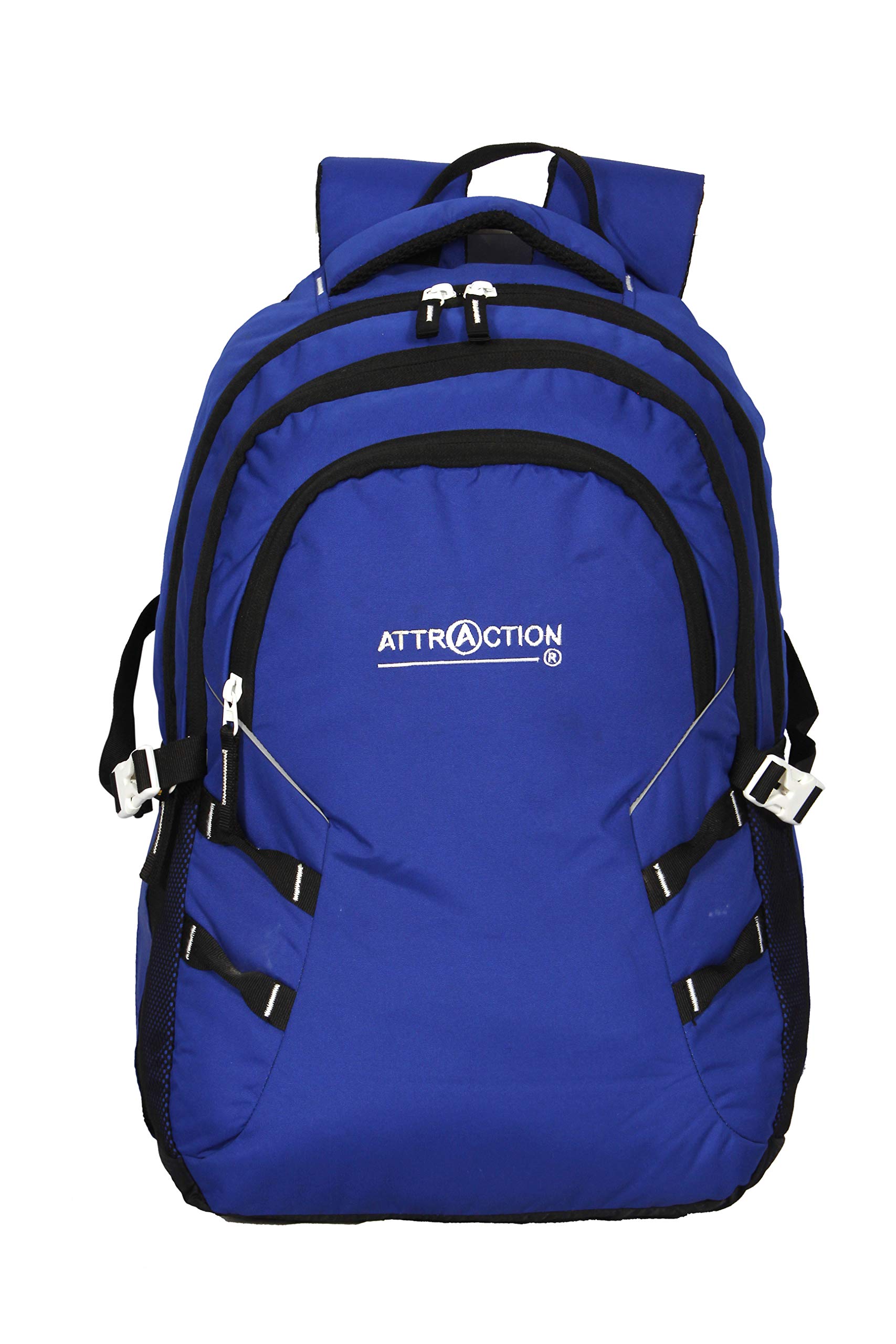 Attraction 45L Large Polyester Laptop Backpack with 3 Compartments and Rain Cover (Blue) (B08S1F44KB) Amazon Price History, Amazon Price Tracker