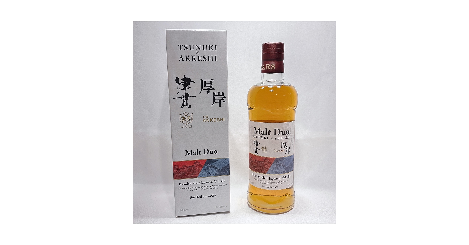 Amazon.co.jp: マルスウィスキー モルトデュオ 津貫×厚岸/MARS WHISKY