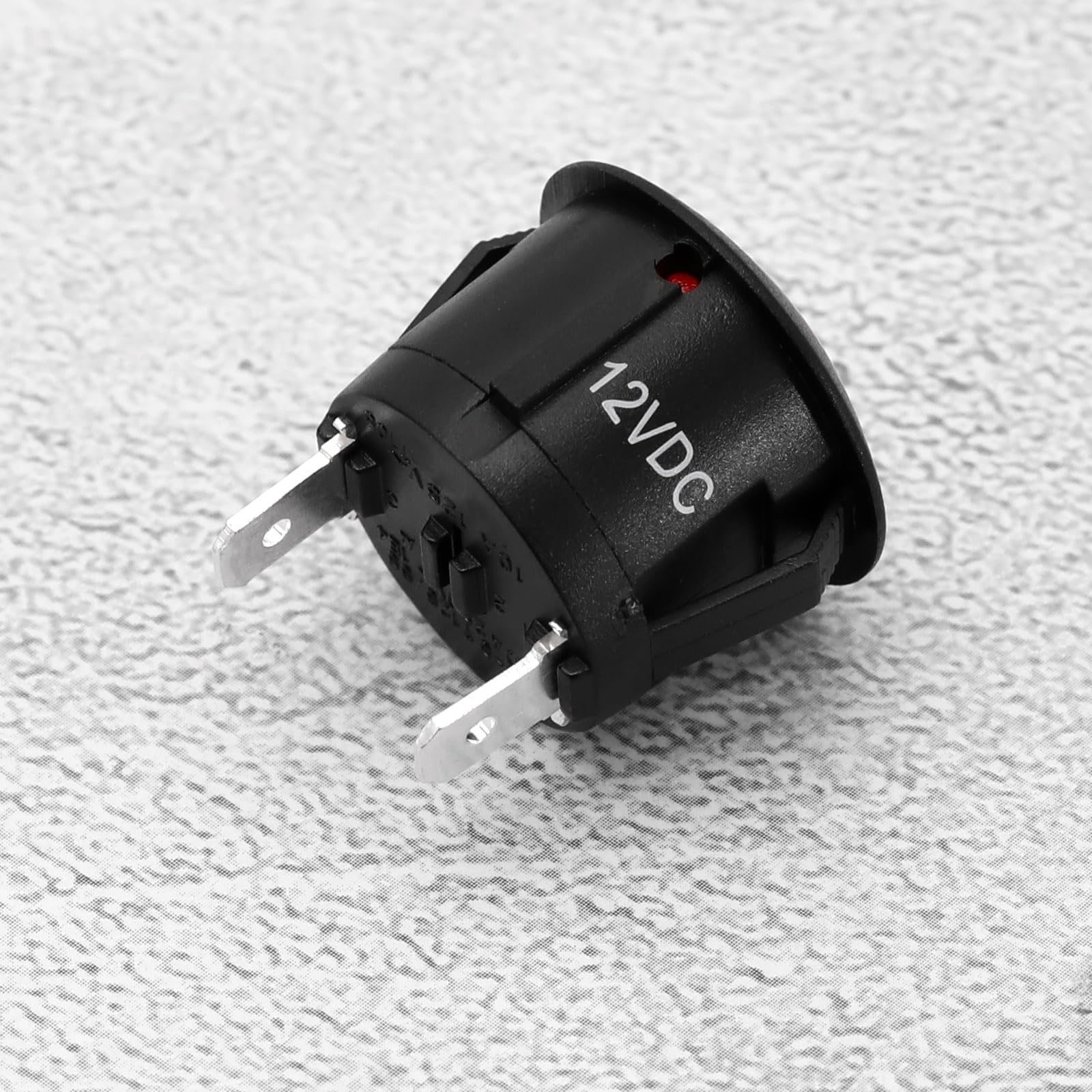 EMSea 4 pezzi Indicatore LED rosso DC 12V 20mm per montaggio su pannello auto