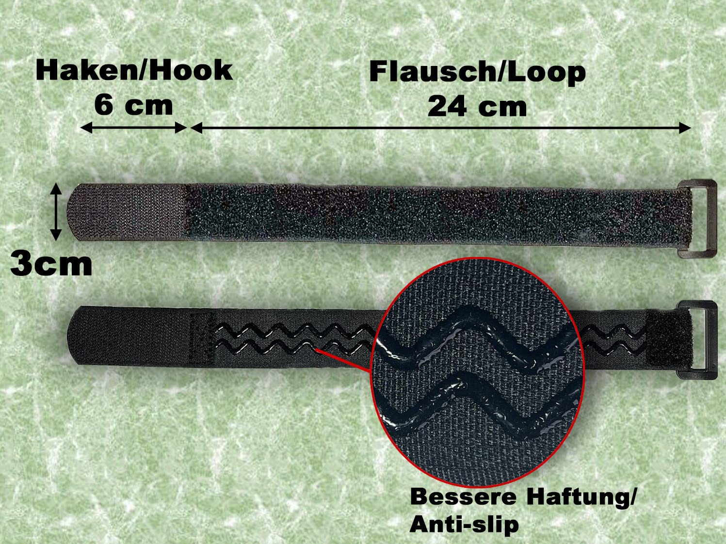 10 X Fascette Per Cavi 800 X 50 Mm VERDE NEON Nastro A Strappo Anello Di Metallo - Foto 6