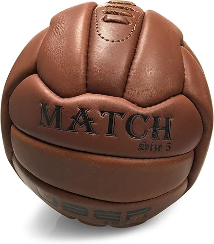 Miniatura 2 de Balón de fútbol Vintage Match - Réplica de jugadores - Tamaño 5 (1, pelota vintage, tamaño 5)