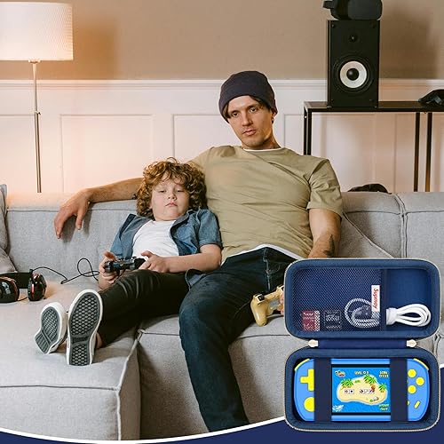Miniatura 7 de Supmay Funda de transporte compatible con CCTU  TEBIYOU - Juegos de mano para niños, precargados 218 videojuegos retro, soporte portátil para