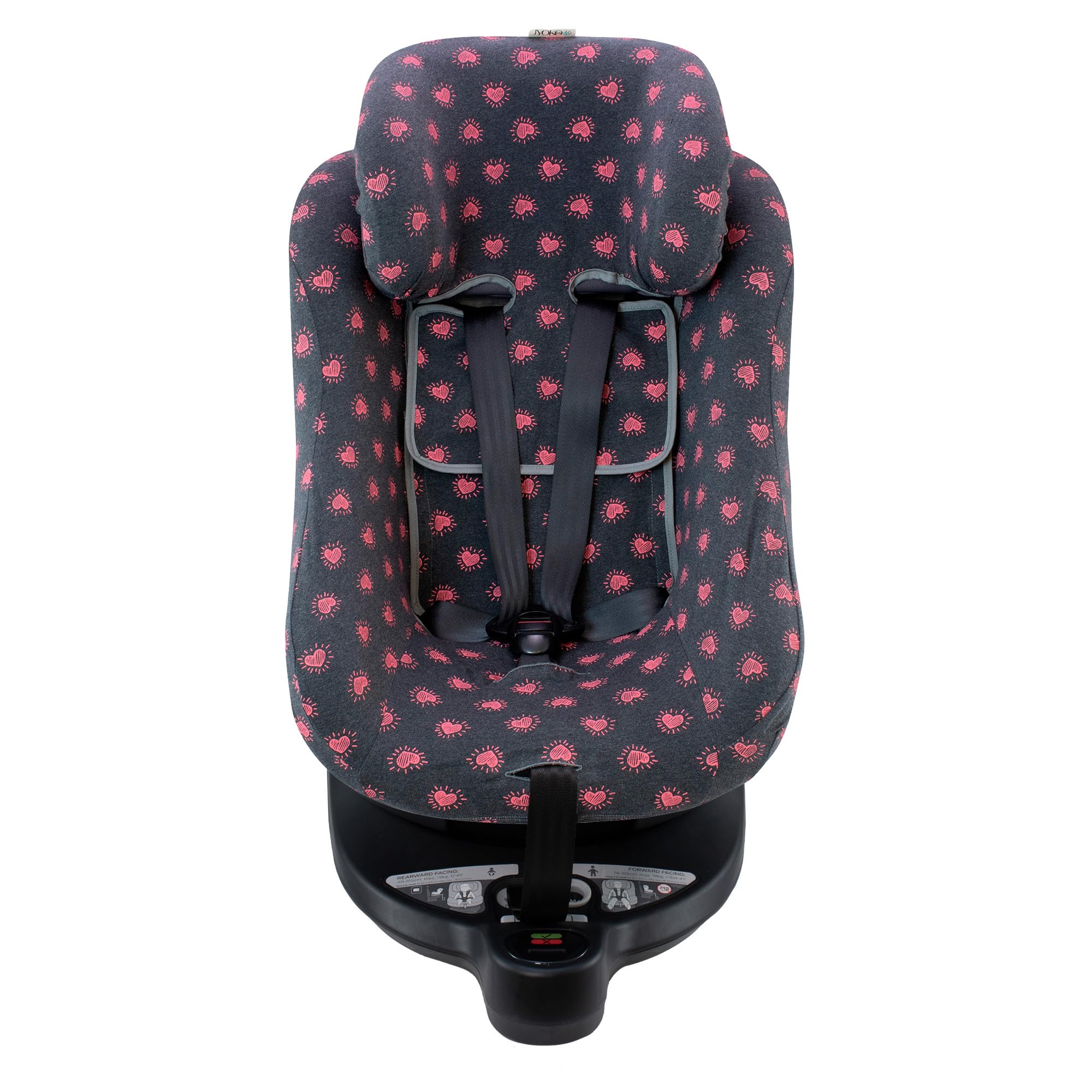 JYOKO Kids Cotton Case Compatible with Joie I-Spin 360 and Joie I-Safe (Crabby) - Image 2