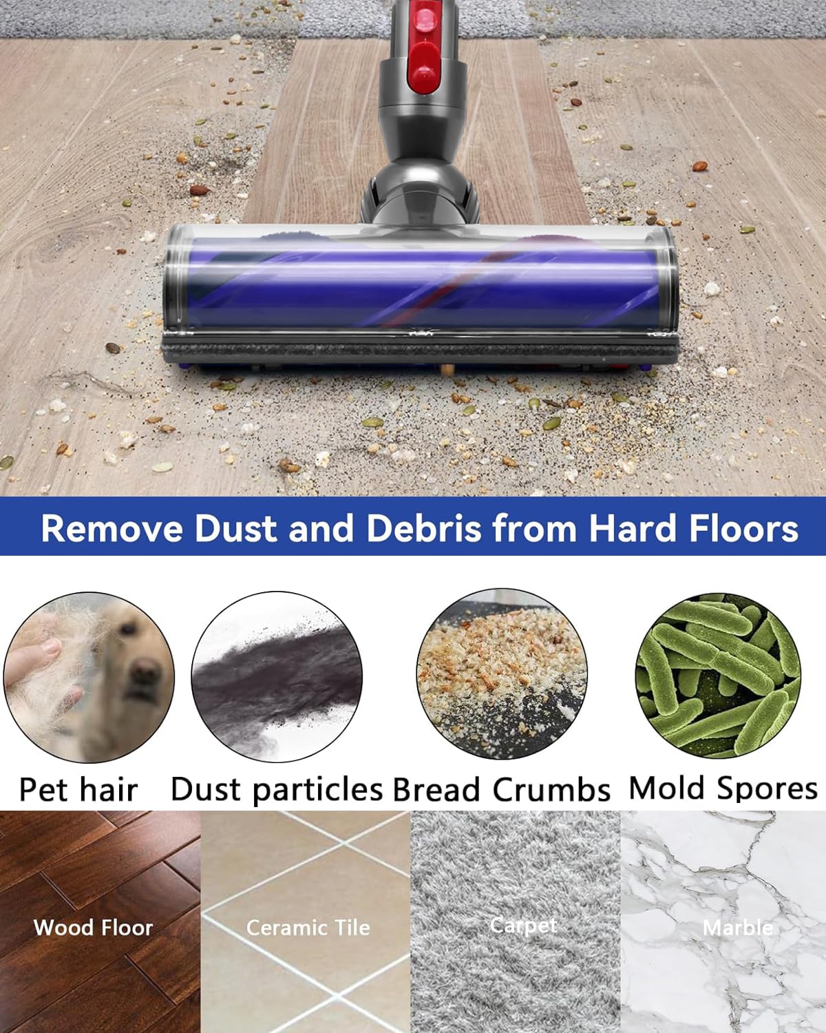 Dyson Brush Bar Replacement - V6 V7 V8 V10 V11 -6