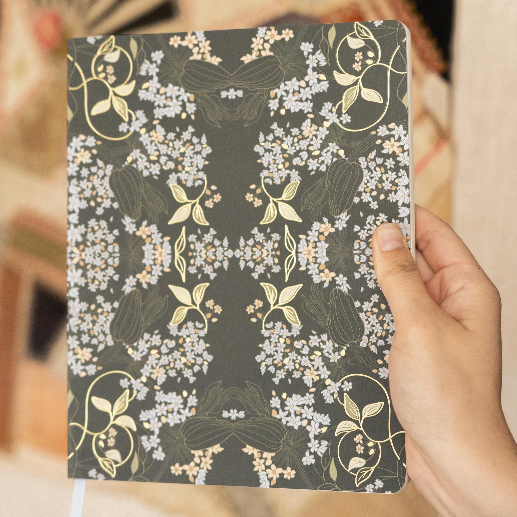 Fringe Studio Jacob Large Paperback Journal - 7.5x9.5 Inches, 208 Lined Pages, Antique Art Cover - View #4