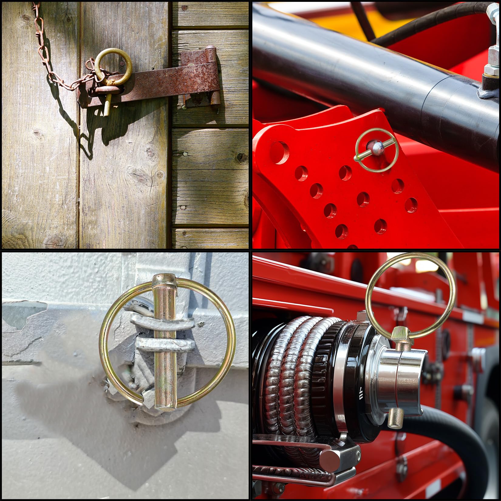 17 Stück Klappsplinte M8 Verzinkt - Sicherungssplinte Für Anhänger & Landwirtschaft