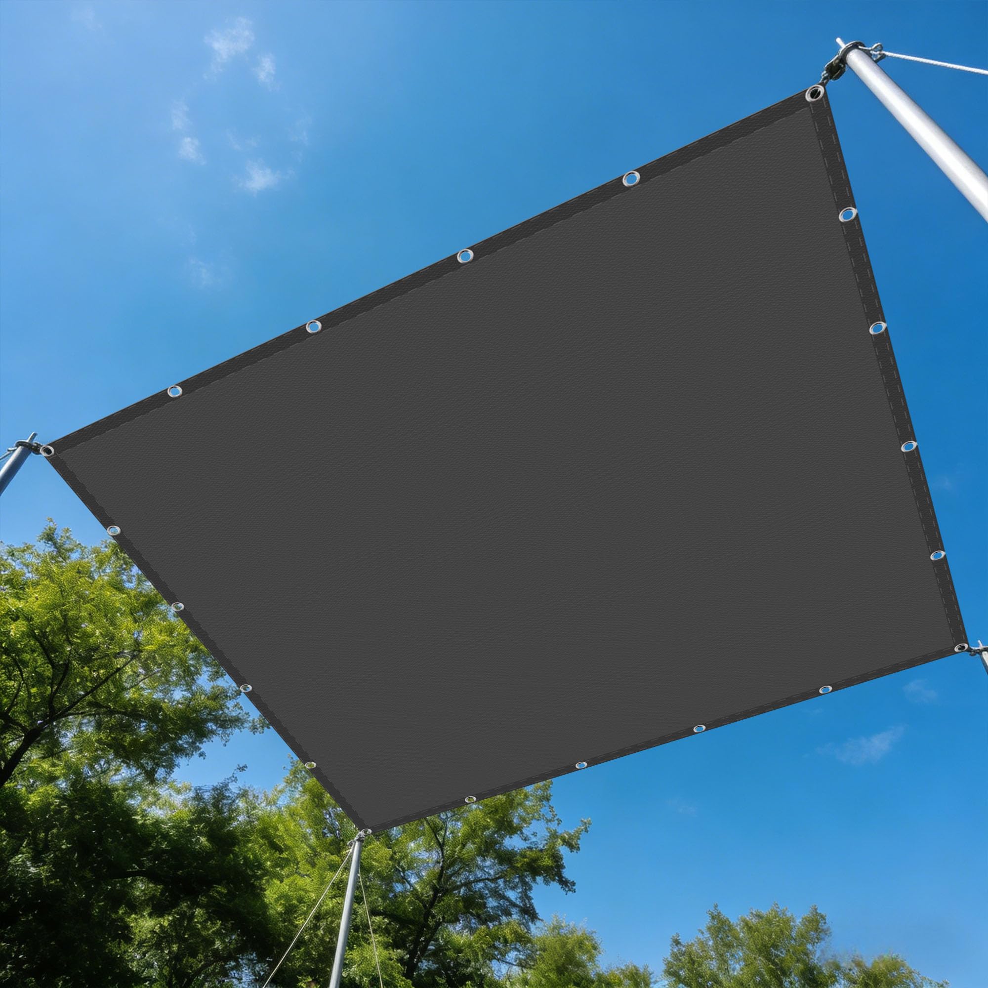 Voile d'ombrage respirant bloque les UV pour terrasse et jardin