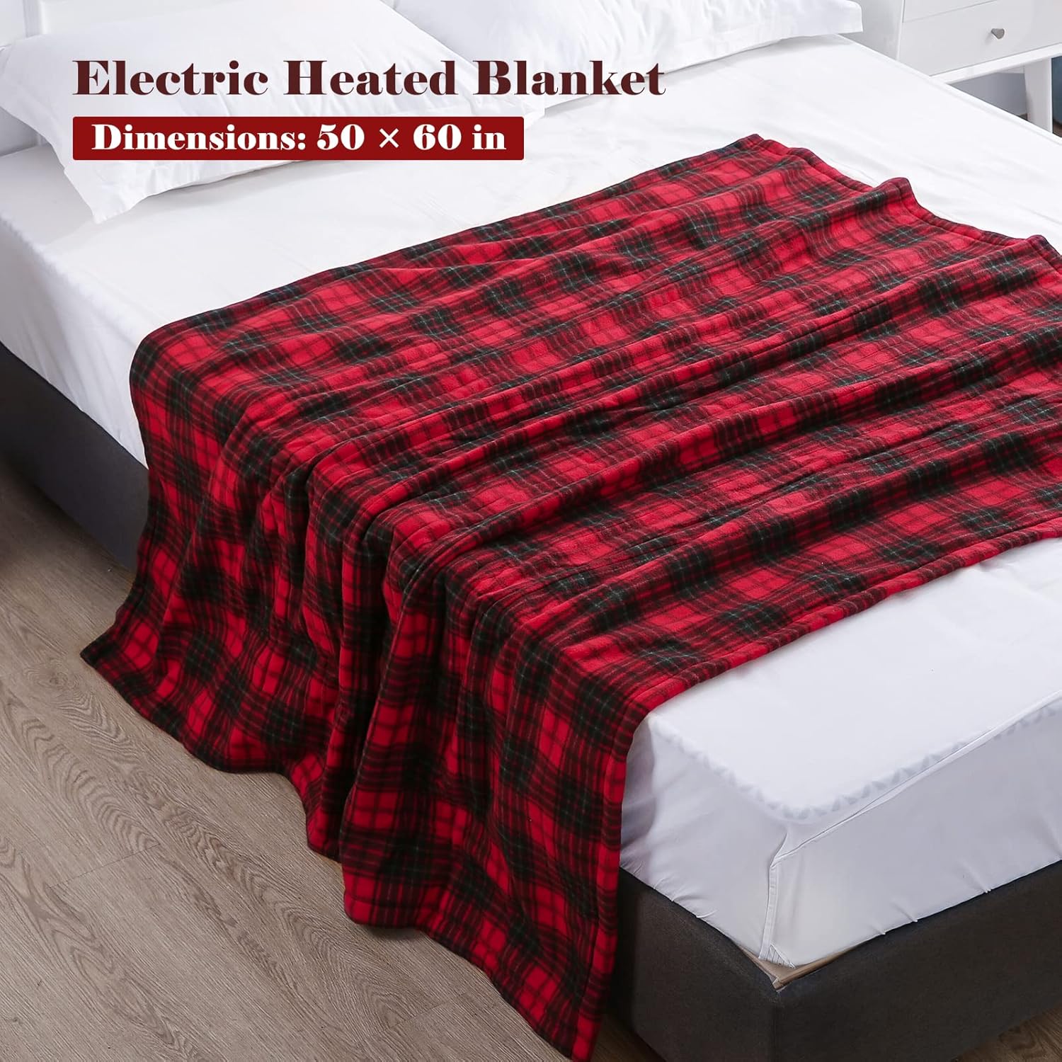 review Electric Heated Blanket Throw 50