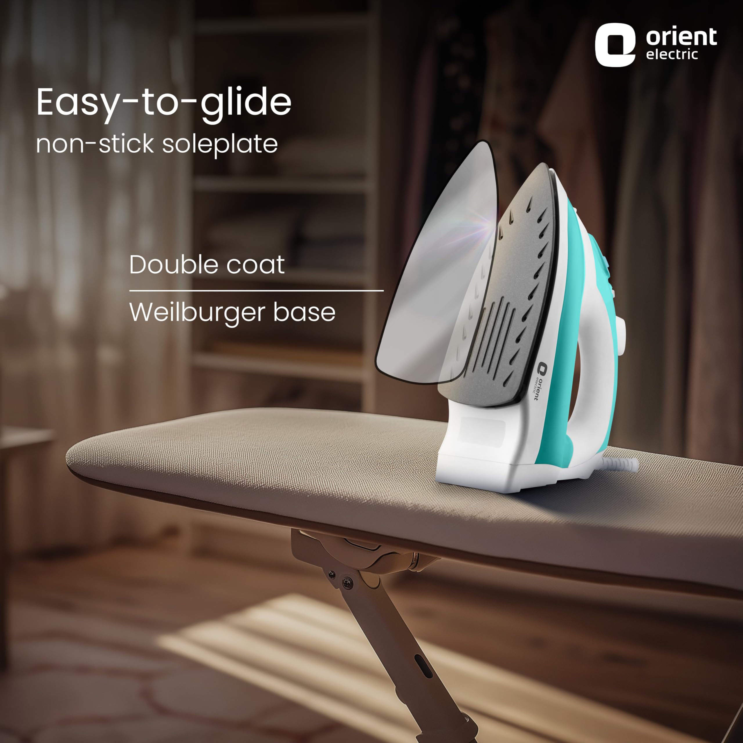 Orient Steam Iron - Wrinkle-Free Clothes FREE SHIPPING -3