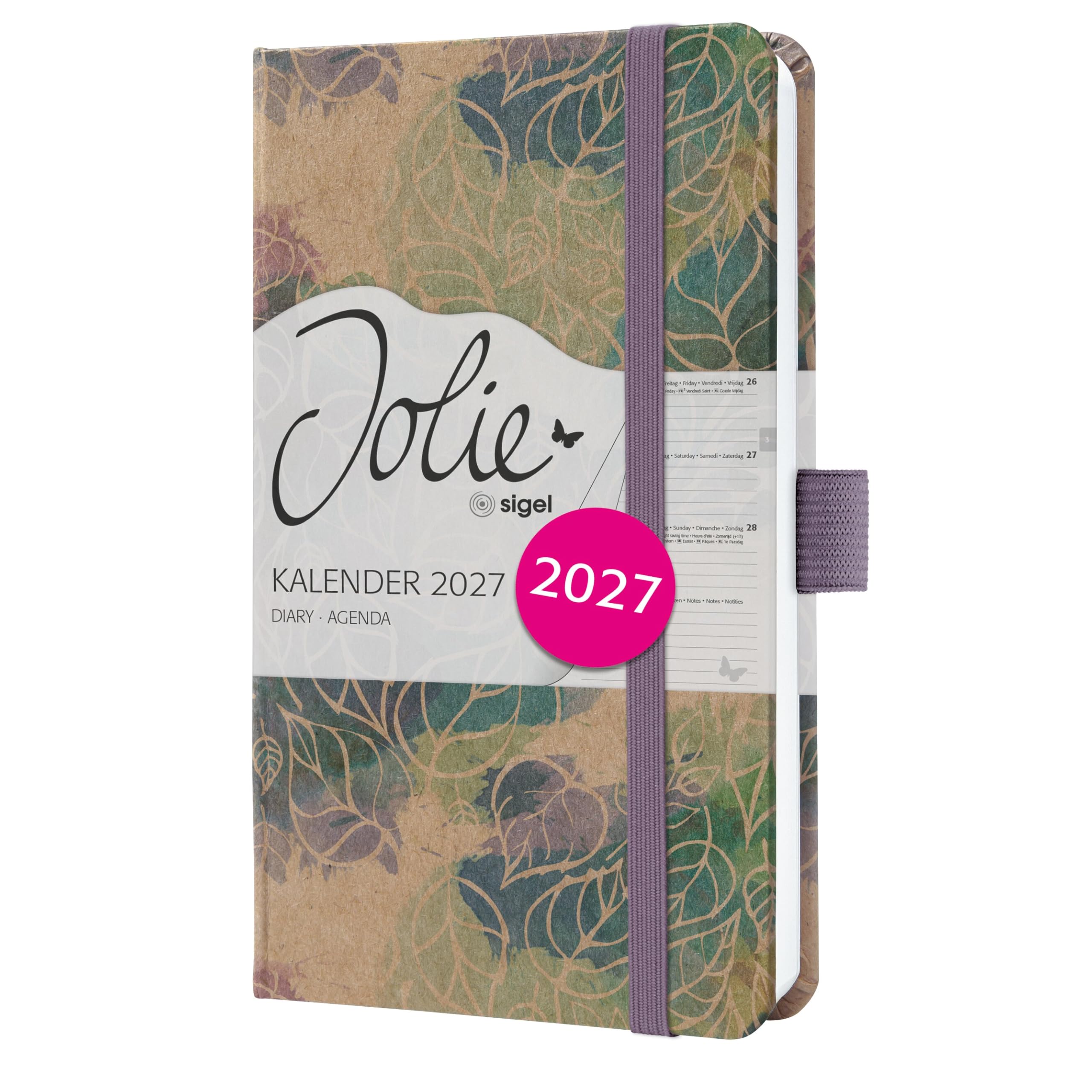 SIGEL Jolie 2027 weekly planner A6, hard cover