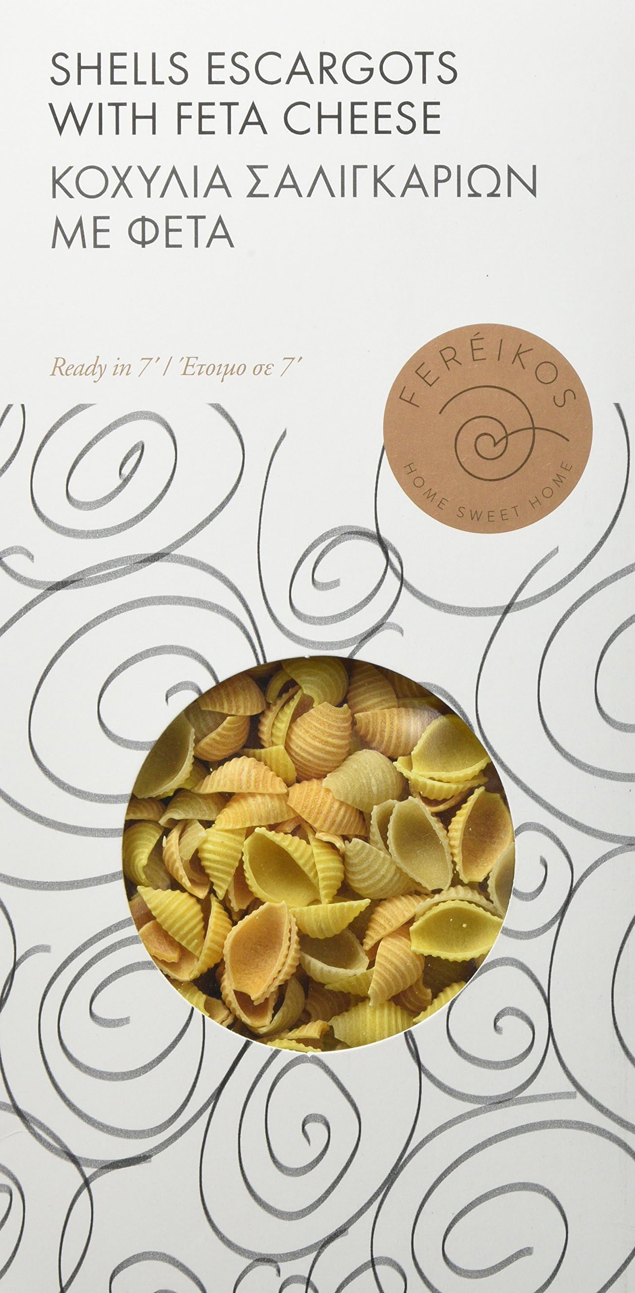 Fereikos Shell Pasta with Escargots and Feta Cheese, 330g