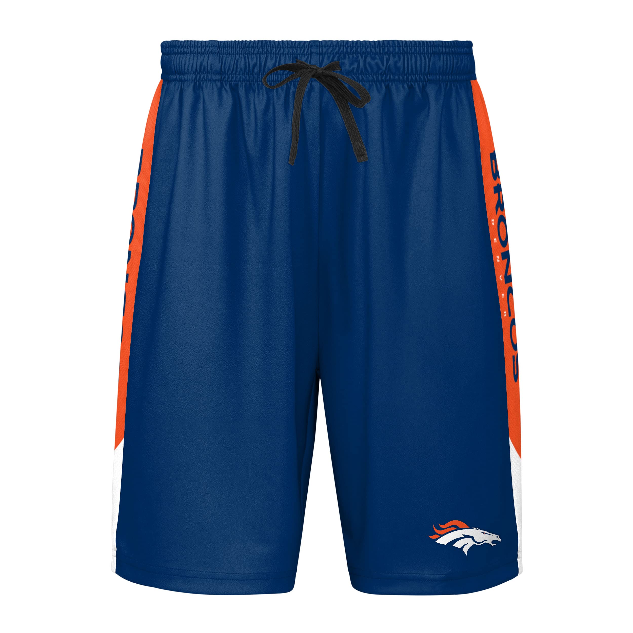 FOCO Men's NFL Side Stripe Training Short, Denver Broncos, X-Large