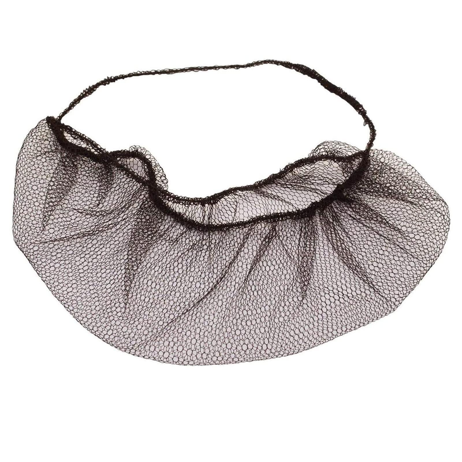 HUANIZI 100pcs Disposable Nylon Honeycomb Beard Protector Net Cover For Men Protective Beard Covers Beard Net, Black