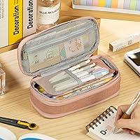 Vista 38 de EASTHILL - Estuche grande de lápices, bolígrafos para niñas adolescentes, Verde