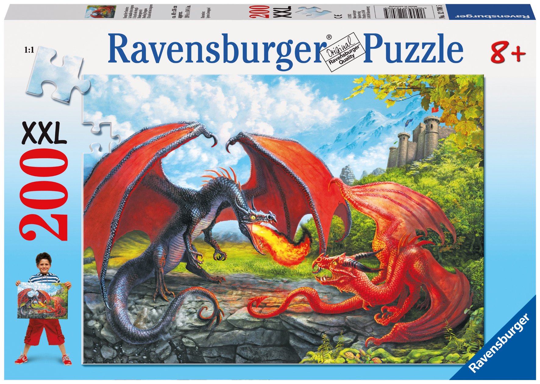 Ravensburger Puzzles Dueling Dragons, Multi Color (200 Pieces