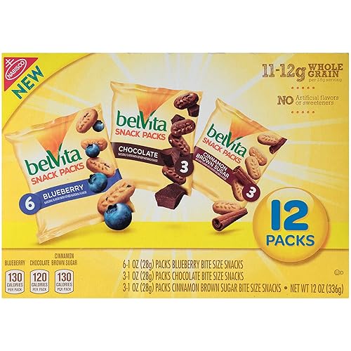 Miniatura 15 de belVita Paquete variado de bocadillos de galletas de desayuno, 3 sabores, 12 paquetes