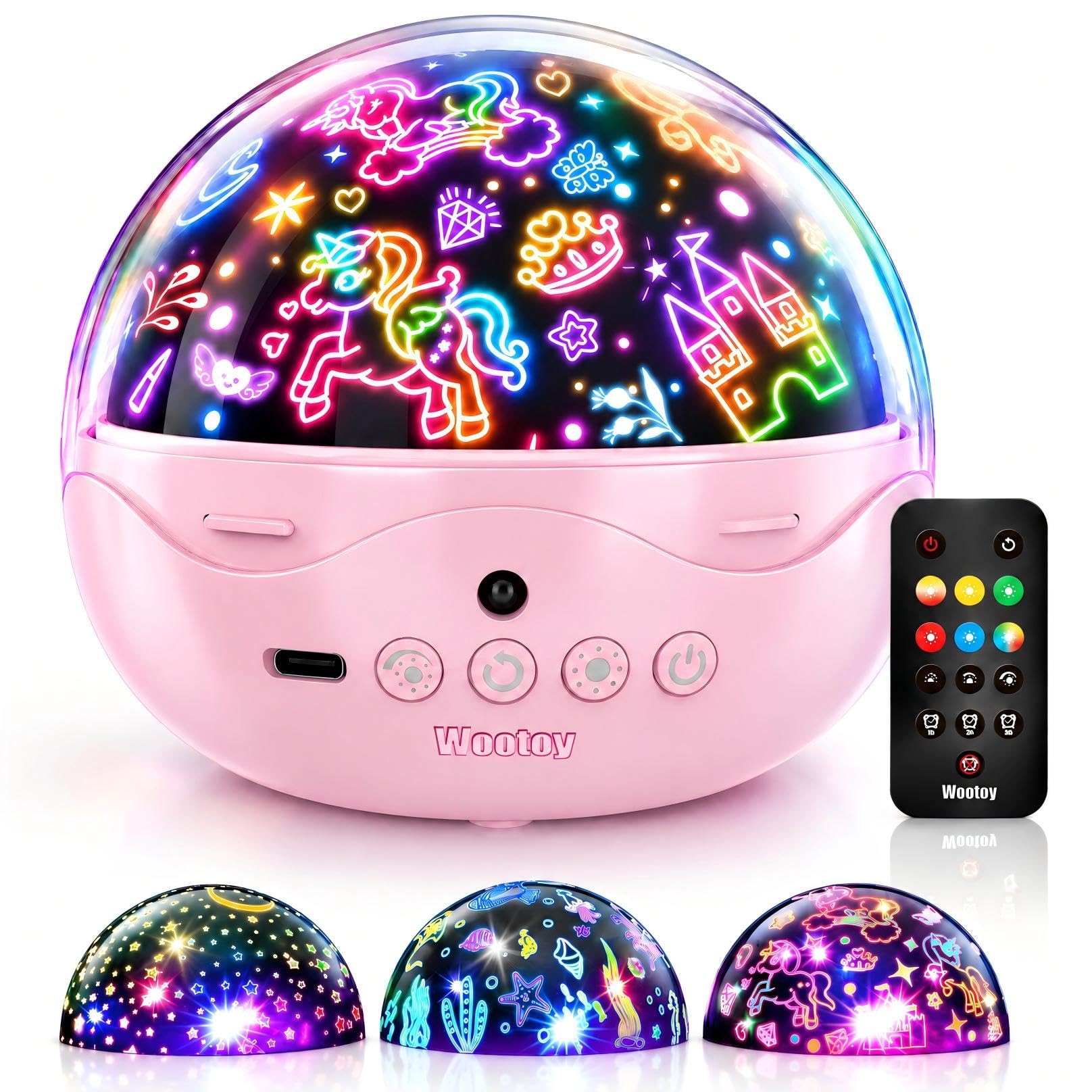 Unicorno Bambina Regalo 2 3 4 5 6 Anni Giochi Bambini 1 Anno Unicorni | Unicorno Proiettore Stelle Soffitto Giochi Bambina 3 4 5 Anni Natale Unicorni Regalo Battesimo Bambina 1 Anno